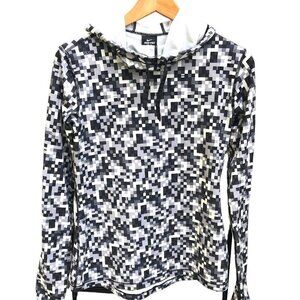 Nike Black and White Pixelated Hoodie